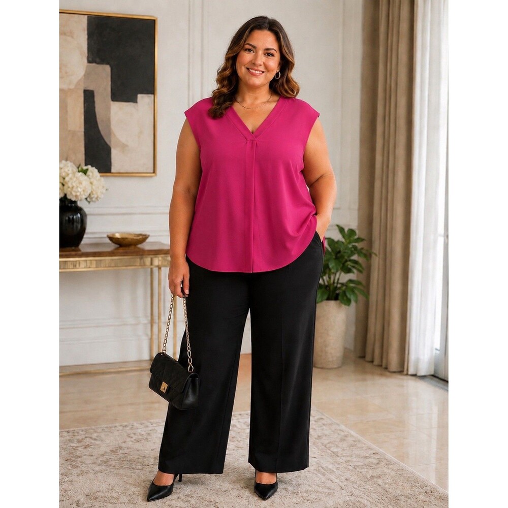 NWT worthington tops 3x Hot pink Blouse